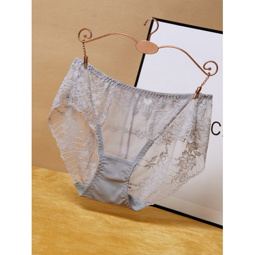 大碼內褲女胖妹妹200斤蕾絲性感網紗超薄透明中腰三角褲純棉襠夏 大碼內褲女胖妹妹200斤蕾絲性感網紗超薄透明中腰三角褲純棉襠夏