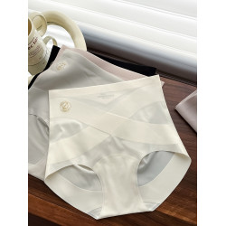 高腰收腹內褲女2024新款7A抑菌襠輕薄提臀冰絲無痕女士三角短褲頭