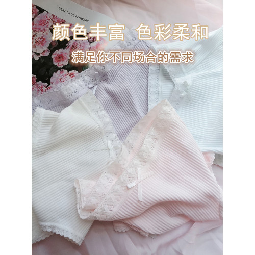 百分百全棉白色內褲女士100%純棉a類嬰兒棉大碼中腰高腰女生底褲