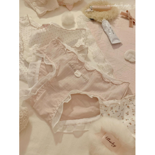 芋泥啵啵~A類嬰兒棉女士內褲女生純棉襠甜美夏薄款純欲女款2025