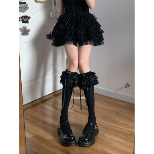 AY Tofilms洛麗塔多層蕾絲花邊過膝襪少女蝴蝶結長筒襪日系小腿襪 AY Tofilms洛麗塔多層蕾絲花邊過膝襪少女蝴蝶結長筒襪日系小腿襪