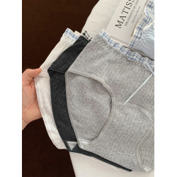 清新漫調~女生中腰透氣舒適內褲女款純棉2026新款三角褲不夾屁屁