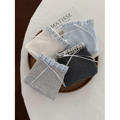 清新漫調~女生中腰透氣舒適內褲女款純棉2026新款三角褲不夾屁屁