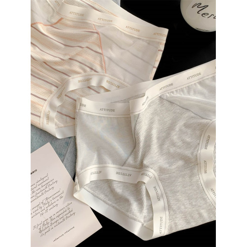 慵懶時光~5A抗菌女士無痕內褲女冰絲三角褲薄款網紗2025新款純棉