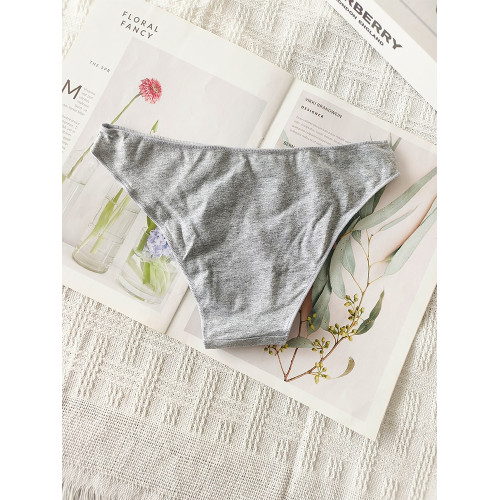 純色簡約全棉透氣大學生三角褲瑜珈運動無痕低腰半包臀純棉內褲女 純色簡約全棉透氣大學生三角褲瑜珈運動無痕低腰半包臀純棉內褲女