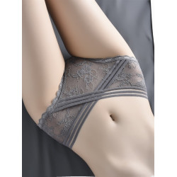 3條 蕾絲內褲女生純欲情調低腰女士性感性惑全棉純棉短褲夏季薄款