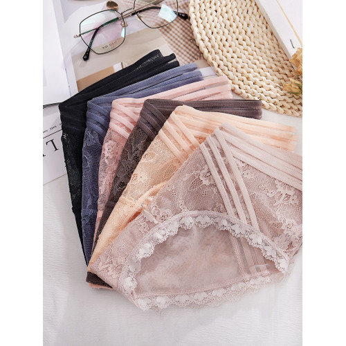 3條 蕾絲內褲女生純欲情調低腰女士性感性惑全棉純棉短褲夏季薄款 3條 蕾絲內褲女生純欲情調低腰女士性感性惑全棉純棉短褲夏季薄款