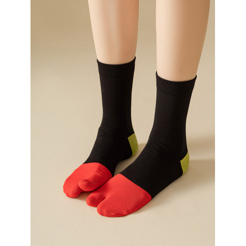 男女二趾襪分趾襪兩指襪棉襪中筒襪吸汗分指襪春秋tabi撞色腳趾襪 男女二趾襪分趾襪兩指襪棉襪中筒襪吸汗分指襪春秋tabi撞色腳趾襪
