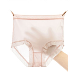 徐凰100%真絲內褲女舒適薄款桑蠶絲性感三角無痕平角居家短褲夏季