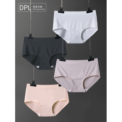 DPL冰絲無痕女士內褲純棉襠三角中腰抗菌黑色夏薄性感透氣白色 DPL冰絲無痕女士內褲純棉襠三角中腰抗菌黑色夏薄性感透氣白色