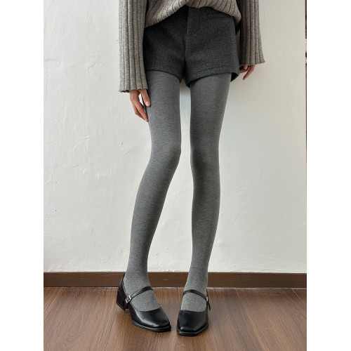 深灰色連褲襪女秋冬季加絨加厚微壓顯瘦菸灰平紋打底褲襪子壓力襪 深灰色連褲襪女秋冬季加絨加厚微壓顯瘦菸灰平紋打底褲襪子壓力襪