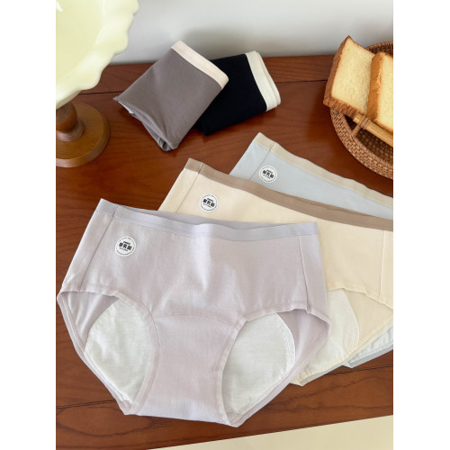 月經期生理褲防漏女士內褲女生純棉姨媽褲加長襠少女抗菌三角短褲 月經期生理褲防漏女士內褲女生純棉姨媽褲加長襠少女抗菌三角短褲