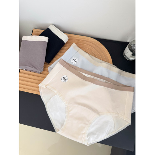 月經期生理褲防漏女士內褲女生純棉姨媽褲加長襠少女抗菌三角短褲 月經期生理褲防漏女士內褲女生純棉姨媽褲加長襠少女抗菌三角短褲