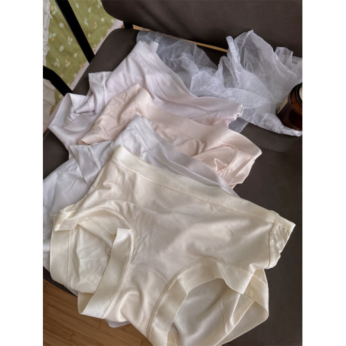 重磅 真奢100%桑蠶絲內褲10A抑菌加長襠莫代爾中高腰真絲三角褲女 重磅 真奢100%桑蠶絲內褲10A抑菌加長襠莫代爾中高腰真絲三角褲女