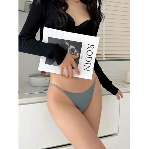 內褲女高開叉無痕細帶一片式低腰隱形透氣高彈運動健身冰絲三角褲 內褲女高開叉無痕細帶一片式低腰隱形透氣高彈運動健身冰絲三角褲