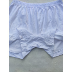 女士平角純白色內褲100%純棉媽媽寬松高腰大碼全棉打底褲透氣短褲