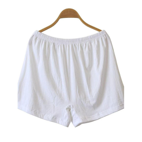 女士平角純白色內褲100%純棉媽媽寬松高腰大碼全棉打底褲透氣短褲 女士平角純白色內褲100%純棉媽媽寬松高腰大碼全棉打底褲透氣短褲