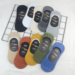 襪子男純棉船襪男夏季薄淺口隱形襪矽膠防滑豆豆鞋襪套防臭腳底襪