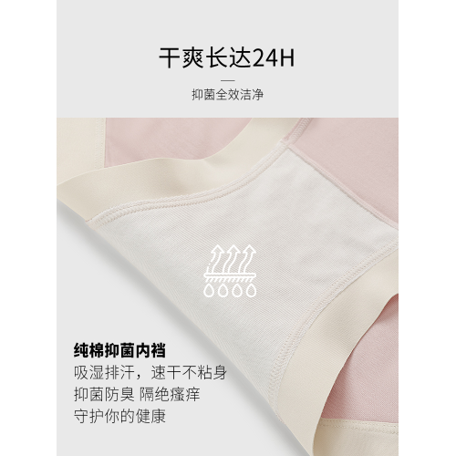 埃茉無痕內褲女2025新款純棉抗菌全棉襠胖mm大碼中高腰女士三角褲 埃茉無痕內褲女2025新款純棉抗菌全棉襠胖mm大碼中高腰女士三角褲