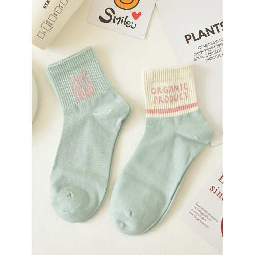 襪子女春秋中筒襪純棉透氣卡通短襪可愛韓版學院風長襪秋冬女運動 襪子女春秋中筒襪純棉透氣卡通短襪可愛韓版學院風長襪秋冬女運動