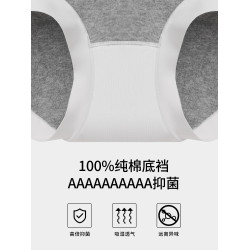 埃茉內褲女士純棉三角褲7a級抗菌夏薄款2025新款無痕中腰女生短褲