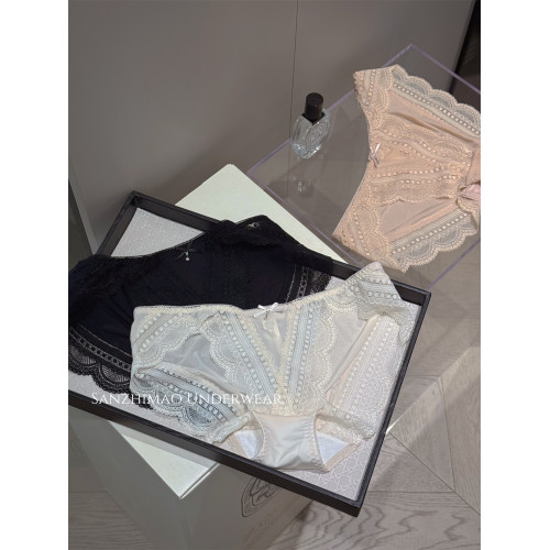 高開叉軟糯牛奶冰絲,2025新性感蕾絲內褲女士三角褲純欲女純棉襠 高開叉軟糯牛奶冰絲,2025新性感蕾絲內褲女士三角褲純欲女純棉襠