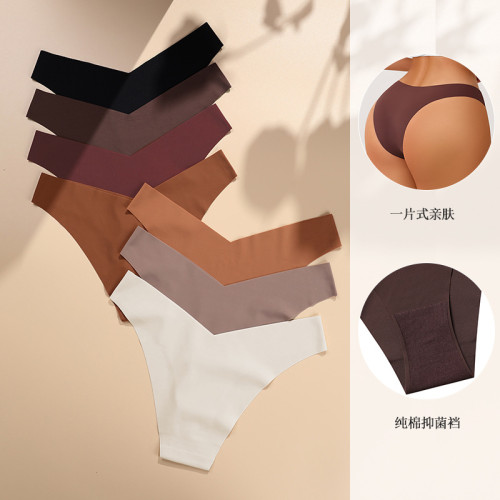 歐美冰絲無痕大碼孕婦內褲女一片式低腰純棉襠運動透氣女士三角褲 歐美冰絲無痕大碼孕婦內褲女一片式低腰純棉襠運動透氣女士三角褲
