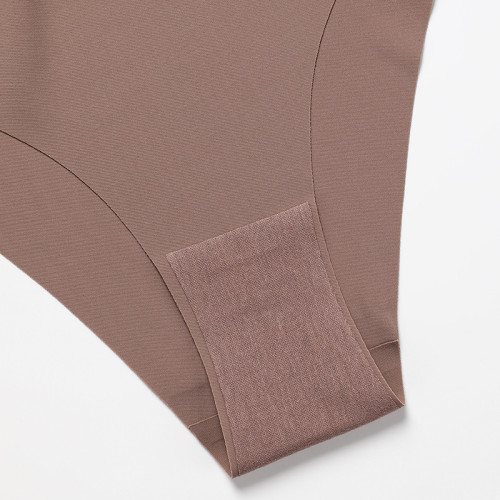 歐美冰絲無痕大碼孕婦內褲女一片式低腰純棉襠運動透氣女士三角褲 歐美冰絲無痕大碼孕婦內褲女一片式低腰純棉襠運動透氣女士三角褲