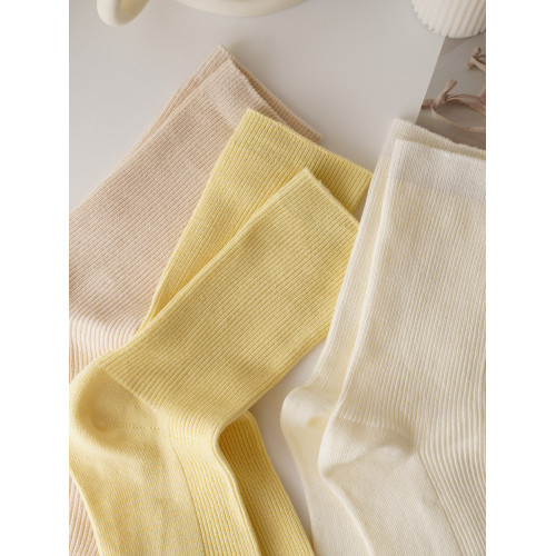 4雙裝!快樂的日子充滿色彩!多巴胺襪子女ins潮棉質純色中筒長襪 4雙裝!快樂的日子充滿色彩!多巴胺襪子女ins潮棉質純色中筒長襪