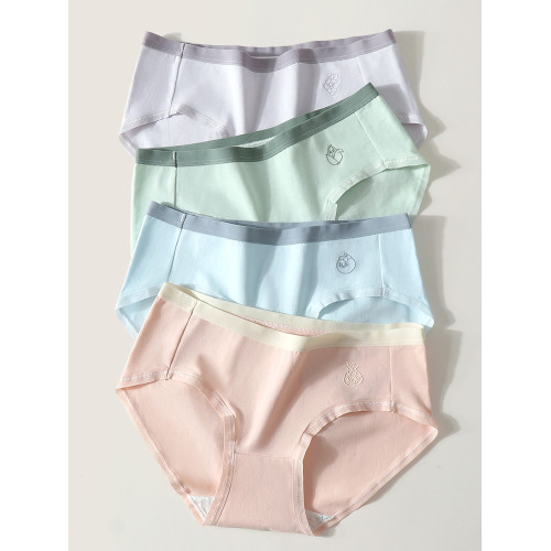 浪莎純棉內褲女士2025新款中腰透氣7A抗菌全棉襠少女生三角短褲 浪莎純棉內褲女士2025新款中腰透氣7A抗菌全棉襠少女生三角短褲