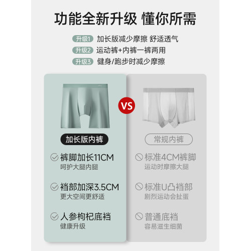 雅鹿馬拉松專用運動跑步內褲男款夏季速乾加長防磨腿男士平角短褲 雅鹿馬拉松專用運動跑步內褲男款夏季速乾加長防磨腿男士平角短褲