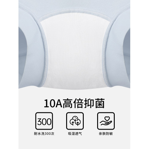 埃茉平角女士內褲夏薄款純棉抗菌2025新款a類全棉無痕女款四角褲