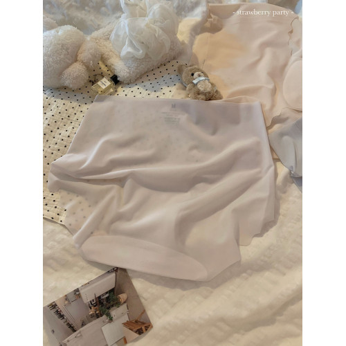 海鹽冰糖~面膜褲無痕冰絲內褲女生10A抑菌加長襠蜜桃臀夏季薄款