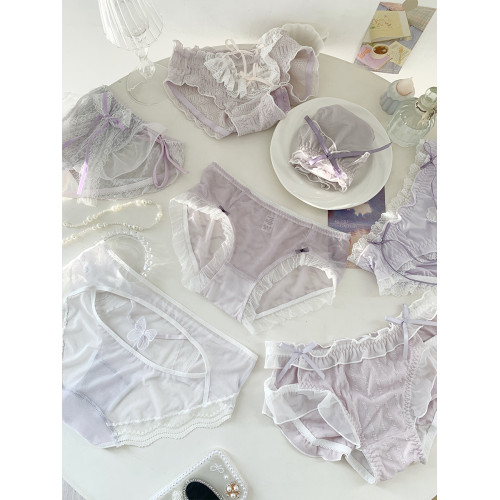 森日和葉浪漫夢幻紫色純欲女生三角褲可愛甜美溫柔2025新款內褲女 森日和葉浪漫夢幻紫色純欲女生三角褲可愛甜美溫柔2025新款內褲女