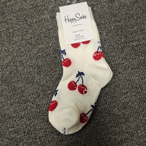 happysocks童襪4-9嵗ins潮流卡通時尚百搭純棉中筒男女兒童嬰兒襪