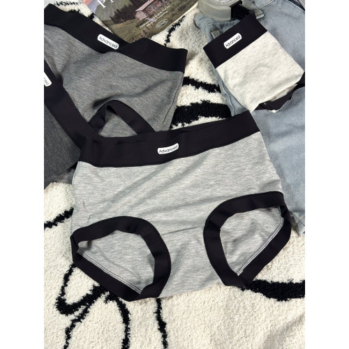 灰色系運動風無痕女士內褲收腹透氣薄款包臀加大碼三角褲2025新款