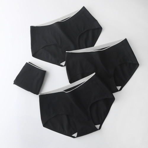 克黎詩黑色內褲女生純棉低腰抗菌無痕簡約中腰黑色女士純色三角褲 克黎詩黑色內褲女生純棉低腰抗菌無痕簡約中腰黑色女士純色三角褲