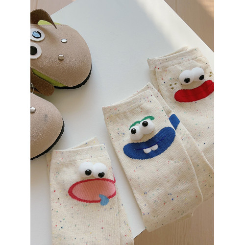 醜萌趣味搞怪襪子女中筒襪ins潮純棉春秋日系可愛情侶點子紗長襪 醜萌趣味搞怪襪子女中筒襪ins潮純棉春秋日系可愛情侶點子紗長襪