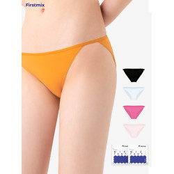 FIRSTMIX【4條】低腰細繩透氣女生抗菌內褲純棉全棉襠性感三角褲