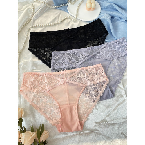 全店任選【119元5條】68內褲女性感浪漫蕾絲7A抑菌純棉襠三角褲 全店任選【119元5條】68內褲女性感浪漫蕾絲7A抑菌純棉襠三角褲