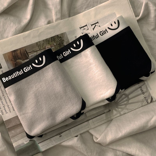 純棉內褲女2025新款女士女生少女抗菌全棉襠秋冬季黑色三角短褲頭 純棉內褲女2025新款女士女生少女抗菌全棉襠秋冬季黑色三角短褲頭