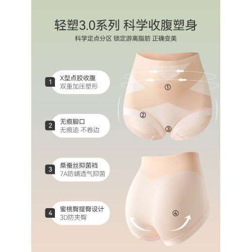 收腹內褲女夏季薄款收小肚子強力塑形2024新款冰絲無痕高腰提臀褲 收腹內褲女夏季薄款收小肚子強力塑形2024新款冰絲無痕高腰提臀褲