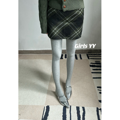 GirlsYY日系加絨麻花竪條紋顯瘦連褲襪女秋冬加厚款保暖打底褲 GirlsYY日系加絨麻花竪條紋顯瘦連褲襪女秋冬加厚款保暖打底褲