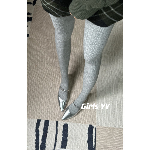 GirlsYY日系加絨麻花竪條紋顯瘦連褲襪女秋冬加厚款保暖打底褲 GirlsYY日系加絨麻花竪條紋顯瘦連褲襪女秋冬加厚款保暖打底褲