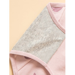 浪莎女士內褲女100%全棉純棉襠抗菌中腰少女印花學生日系無痕三角