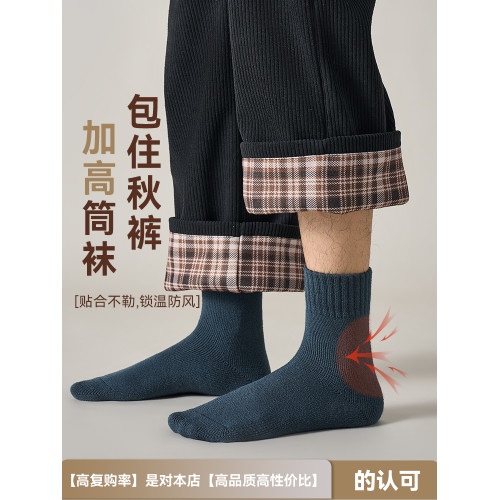 羊毛襪子男款秋冬加厚保暖羊絨中筒棉襪冬天加絨雪地襪男士毛巾襪 羊毛襪子男款秋冬加厚保暖羊絨中筒棉襪冬天加絨雪地襪男士毛巾襪