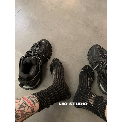 IJIO 秋冬做舊廢土風粗線褪色紥染中筒襪ins風工裝襪復古堆堆潮襪 IJIO 秋冬做舊廢土風粗線褪色紥染中筒襪ins風工裝襪復古堆堆潮襪