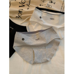 慵懶假日~女生一片式無痕純棉女士三角褲全棉透氣內褲女2025新款