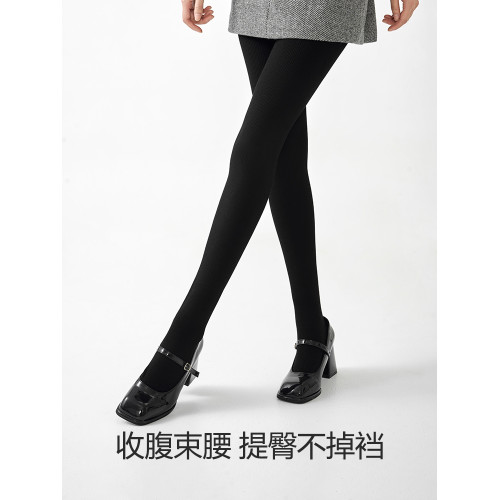 灰色連褲襪女秋冬加絨加厚純色壓力顯瘦提臀打底褲襪保暖踩腳絲襪 灰色連褲襪女秋冬加絨加厚純色壓力顯瘦提臀打底褲襪保暖踩腳絲襪