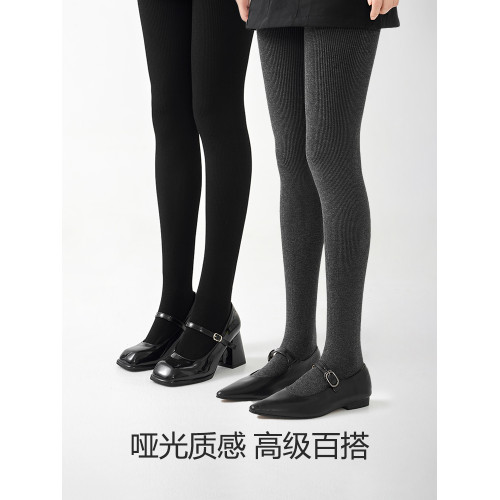 灰色連褲襪女秋冬加絨加厚純色壓力顯瘦提臀打底褲襪保暖踩腳絲襪 灰色連褲襪女秋冬加絨加厚純色壓力顯瘦提臀打底褲襪保暖踩腳絲襪